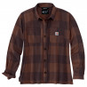 WOM. MIDWEIGHT FLANNEL L/S PLAID SHIRT