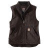 WOM. SHERPA LINED MOCK NECK VEST