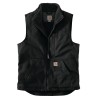 WASHED DUCK LINED MOCK NECK VEST
