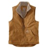 WASHED DUCK LINED MOCK NECK VEST