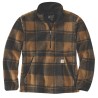 LOOSE FIT HALF ZIP FLEECE PULLOVER
