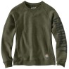 WOM. CREWNECK BLOCK LOGO SWEAT