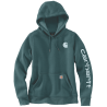 WOM. LOGO SLEEVE GRAPHIC HOODED SWEATSHIRT