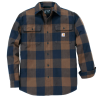 LOOSE FIT HEAVYW. FLANNEL LS PLAID SHIRT
