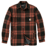 REL. FIT FLANNEL SHERPA-LINED SHIRT JAC