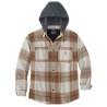 FLANNEL FLEECE LINED HOODED SHIRT JAC