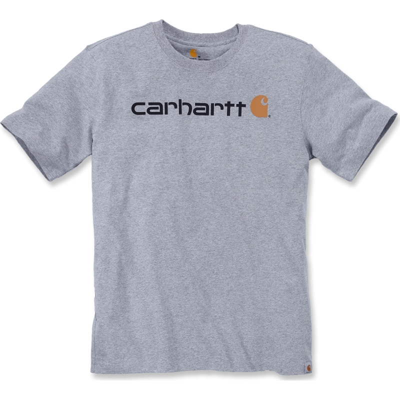 T-shirt Carhartt Core Logo manches courtes gris chiné