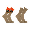 MIDWEIGHT SYNTHETIC-WOOL BLEND MOUNTAIN CREW SOCK (2 PAIRES)